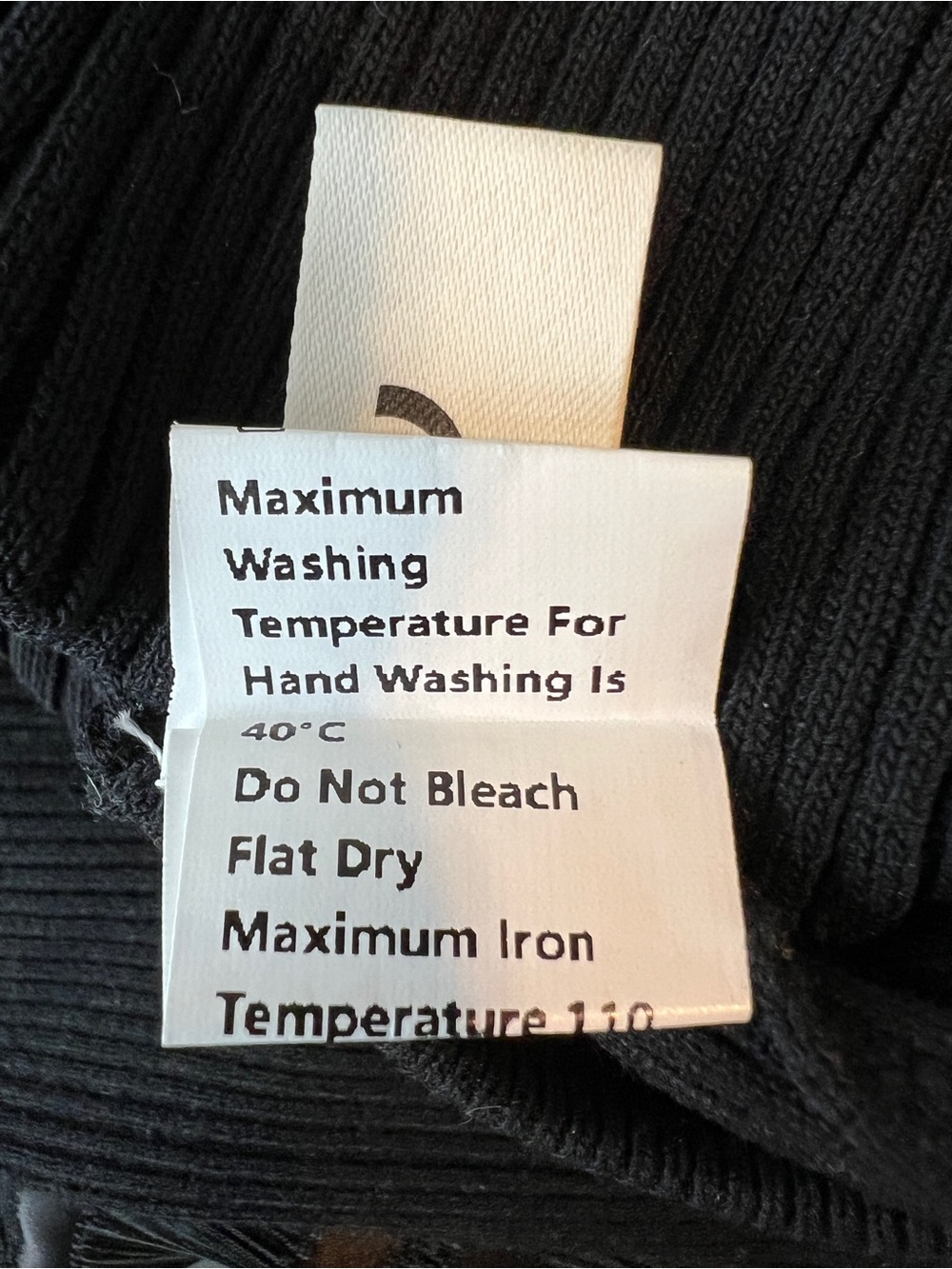 Commense Small One Shoulder Ribbed Knit Top Lightweight Black - Picture 3 of 3
